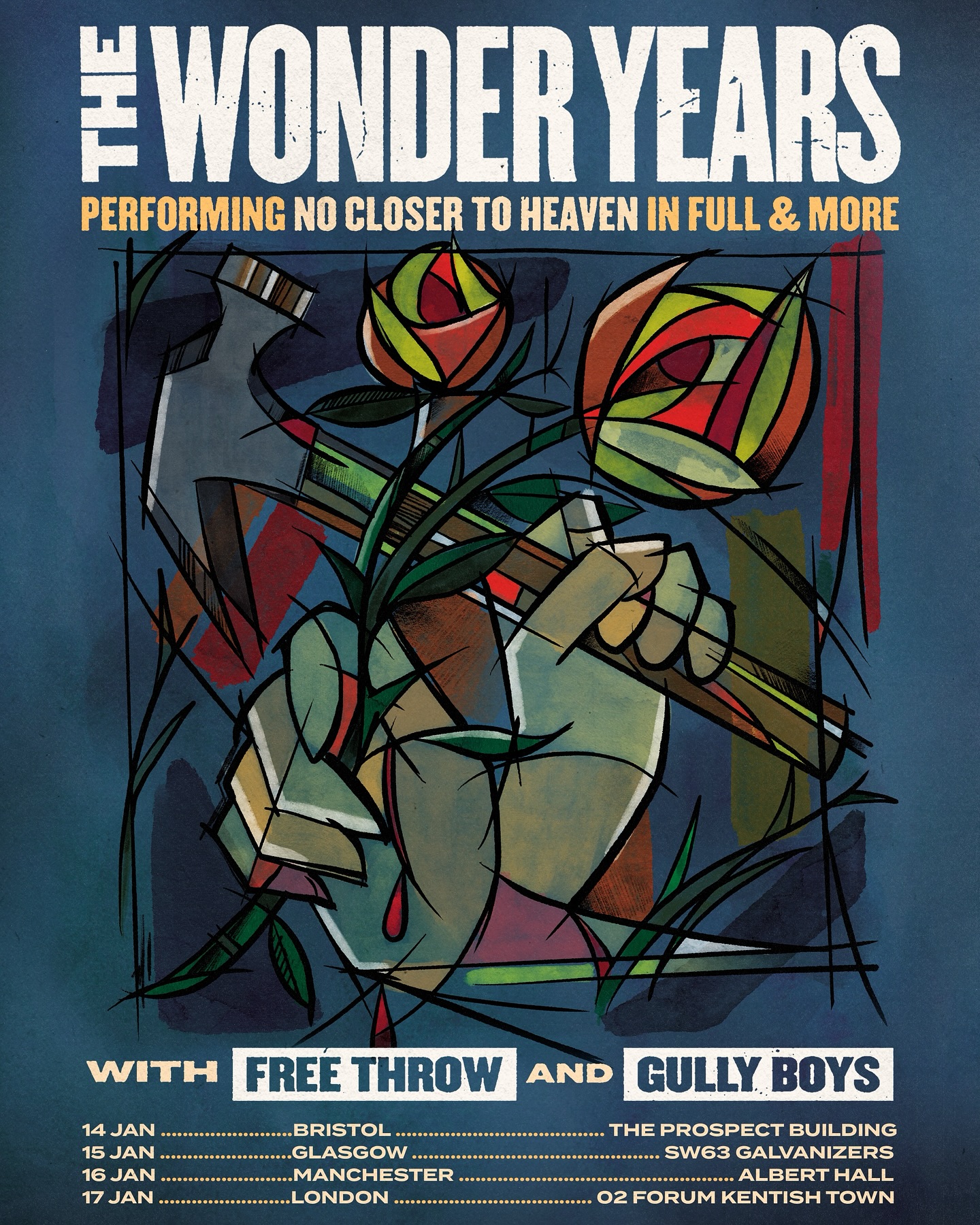 The Wonder Years No Closer to Heaven 10th Anniversary Tour Poster 2026