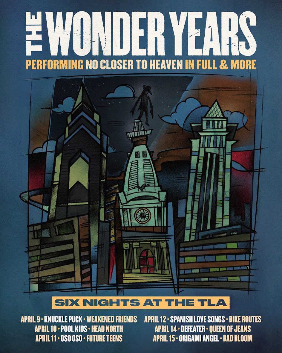 The Wonder Years No Closer to Heaven 10th Anniversary Tour Poster 2026